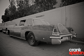 Illustration for article titled Hidden classic cars wait for surgery in Dubai